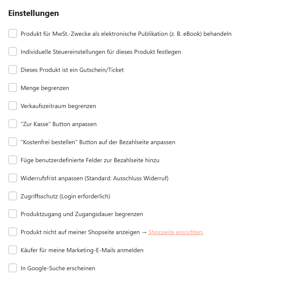 Tentary_Produkt anlegen_Beschreibung